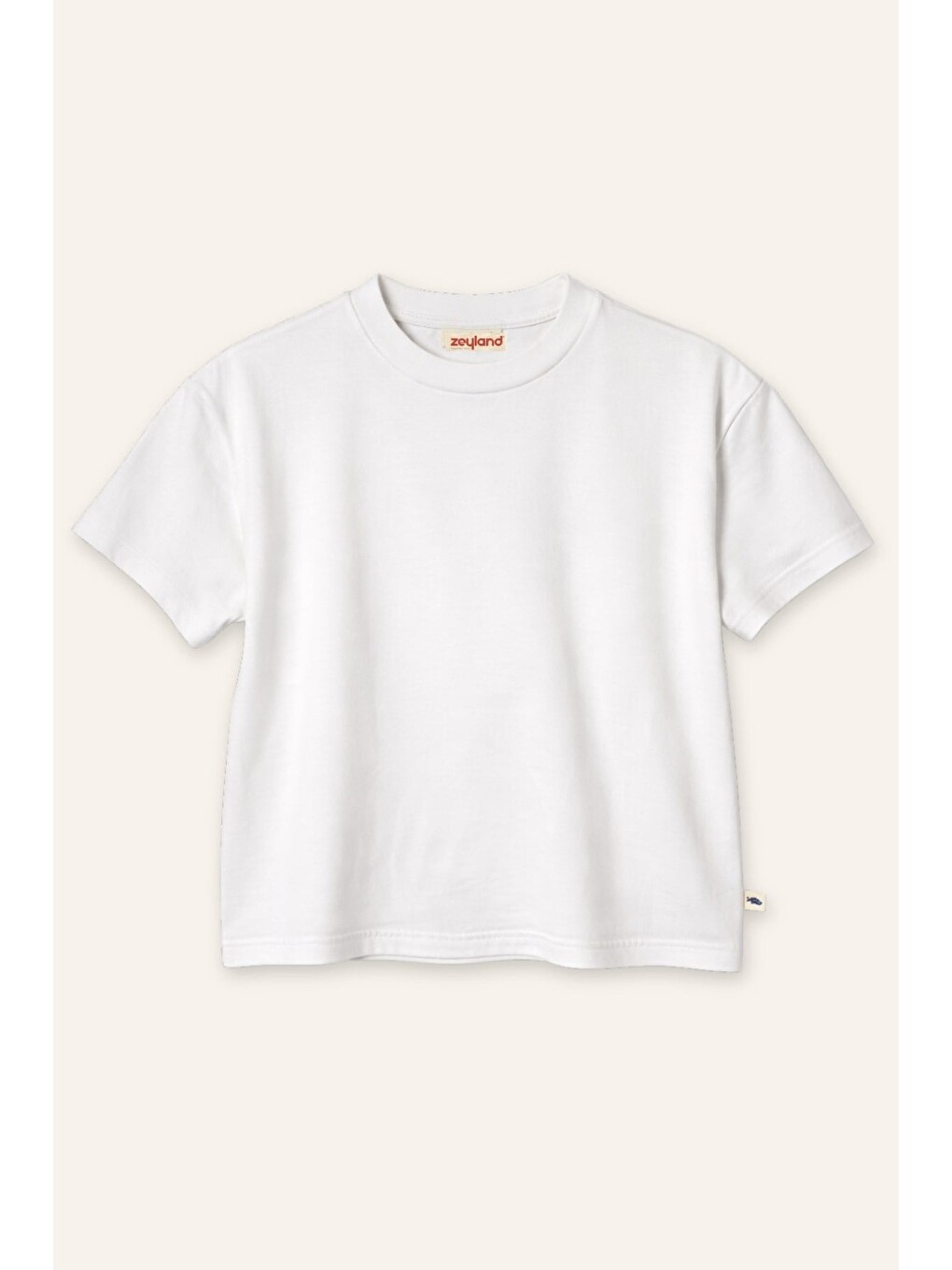 Kız Erkek Çocuk Oversize T-Shirt - Beyaz