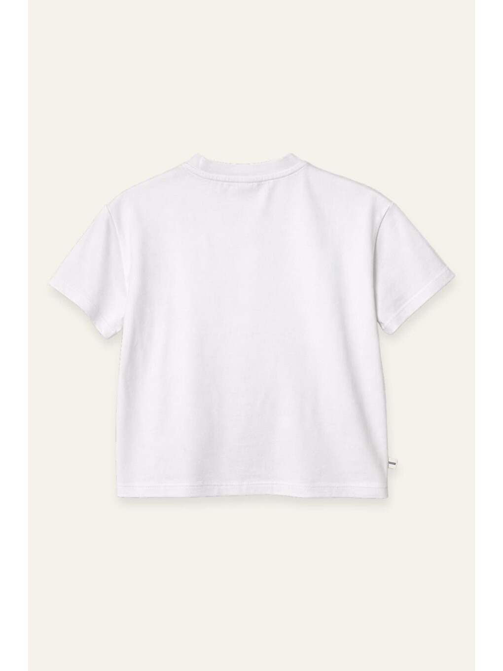Kız Erkek Çocuk Oversize T-Shirt - Beyaz-1