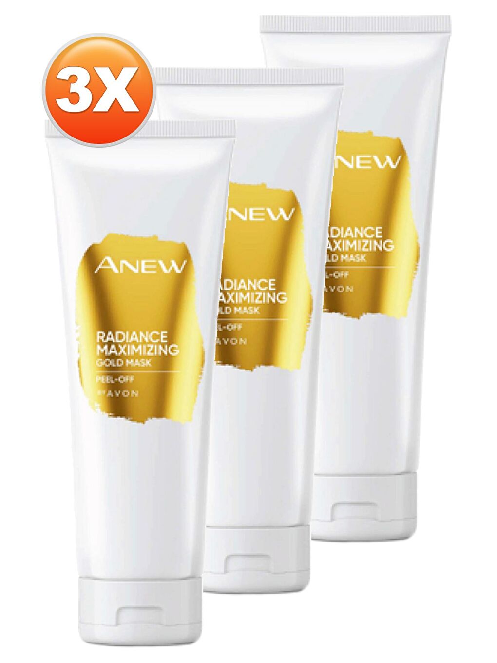 AVON Renksiz Anew Radiance Maximising Gold Yüz Maskesi 75 Ml. Üçlü Set - 1