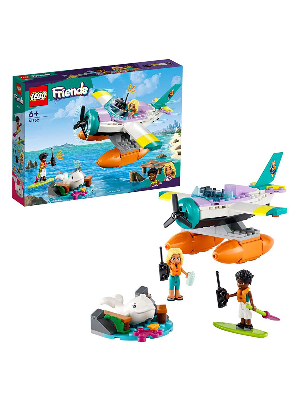 Lego Renksiz Friends Deniz Kurtarma Uçağı 41752