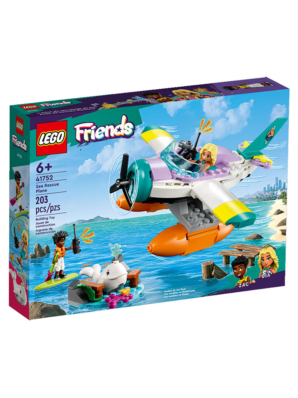 Lego Renksiz Friends Deniz Kurtarma Uçağı 41752 - 1