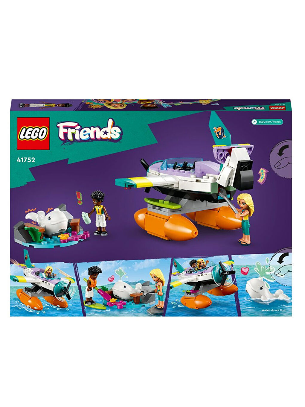 Lego Renksiz Friends Deniz Kurtarma Uçağı 41752 - 5