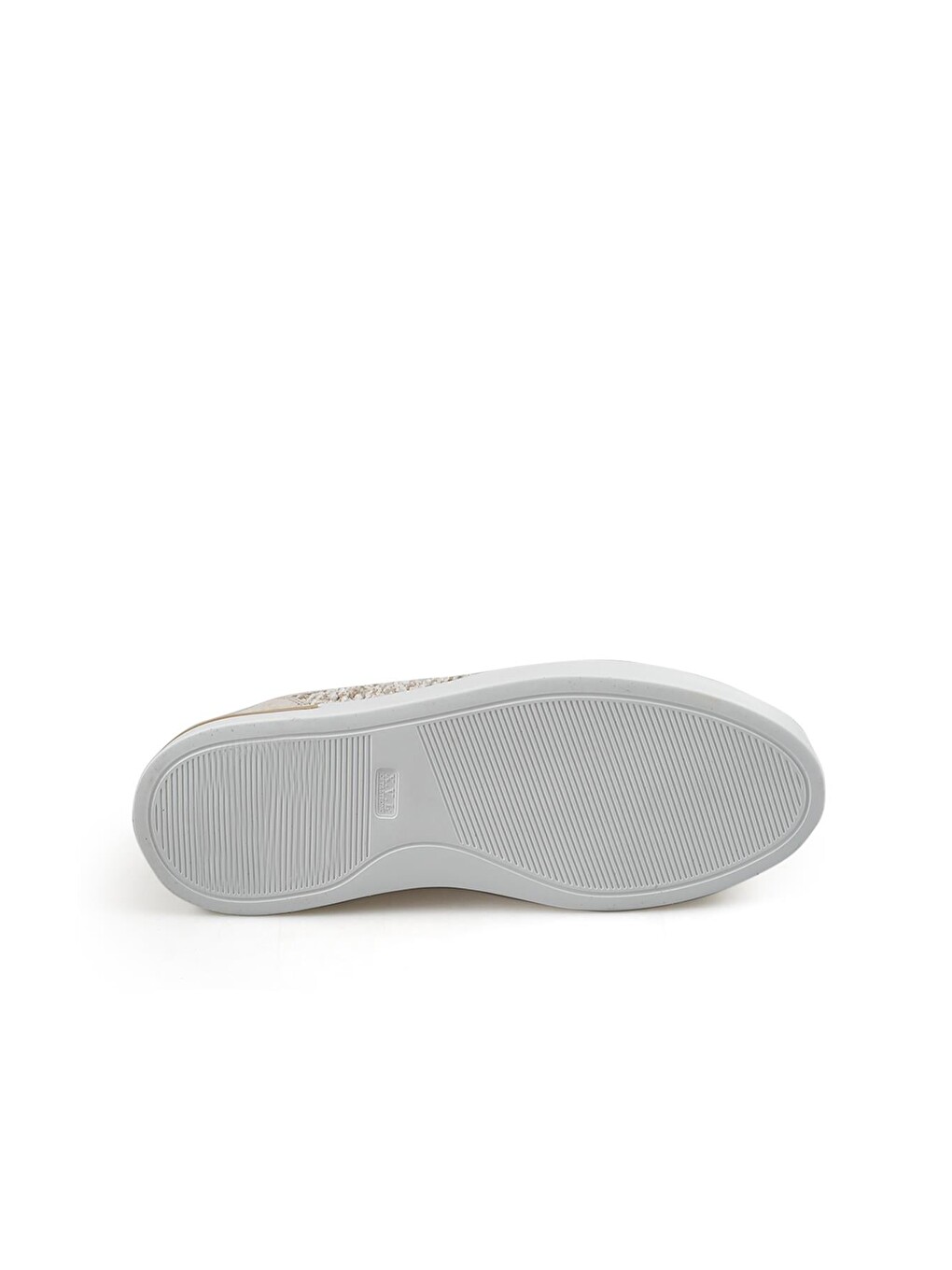 Bej %100 Deri Spor Dikişli Taban Sneaker Ayakkabı-3