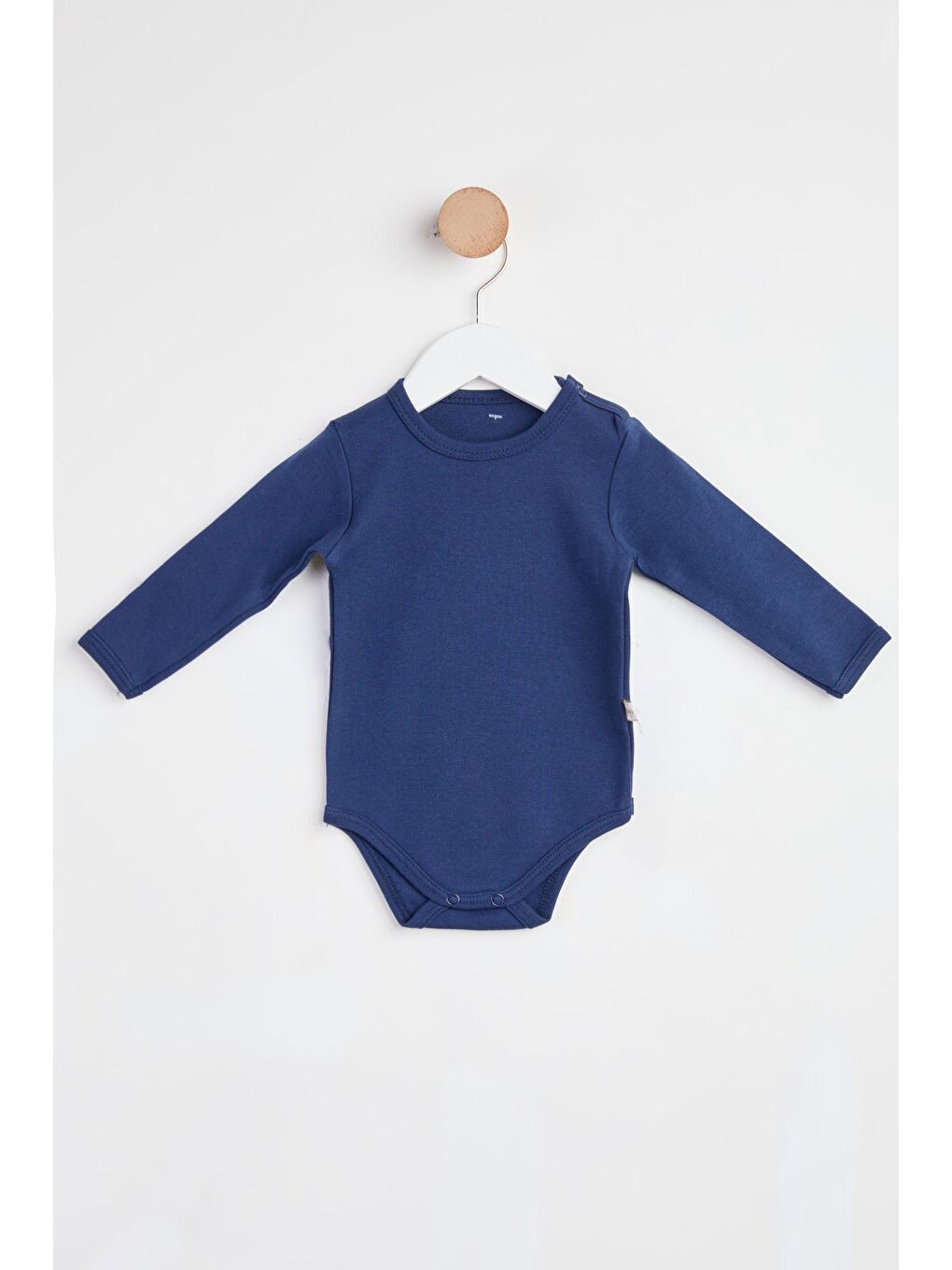 Lacivert Yenidoğan Uzun Kollu Çıtçıtlı Body  - 24879