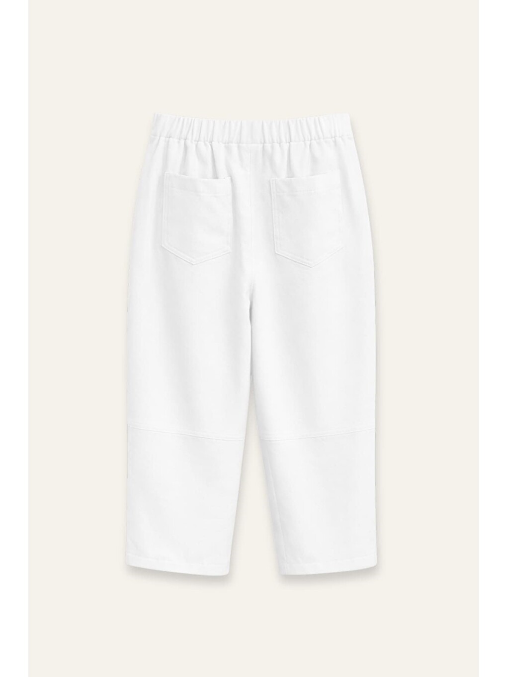 Erkek Çocuk Baggy Pantolon - Beyaz-1