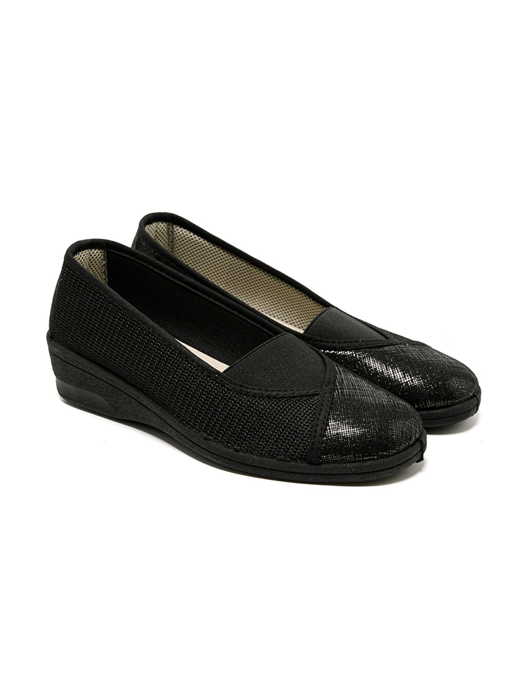 Siyah Kadın Klasik Ayakkabı 7337 STRETCH WOMEN'S FOOTWEAR Black-2