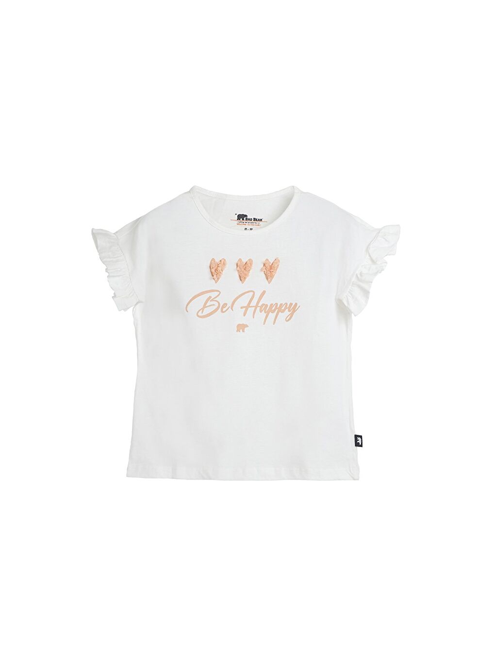 Pixie Beyaz Baskılı Kız Çocuk Tişört