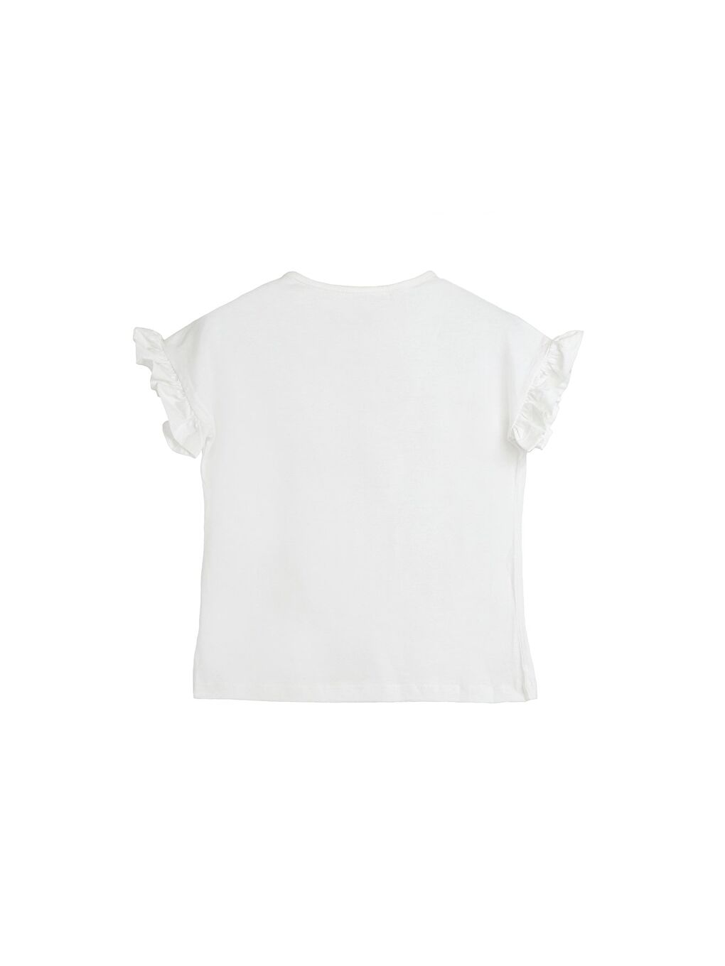 Pixie Beyaz Baskılı Kız Çocuk Tişört-2