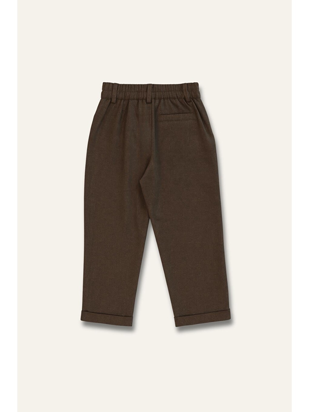 Erkek Çocuk İnce Kaşe Klasik Pantalon  - Kahverengi-1