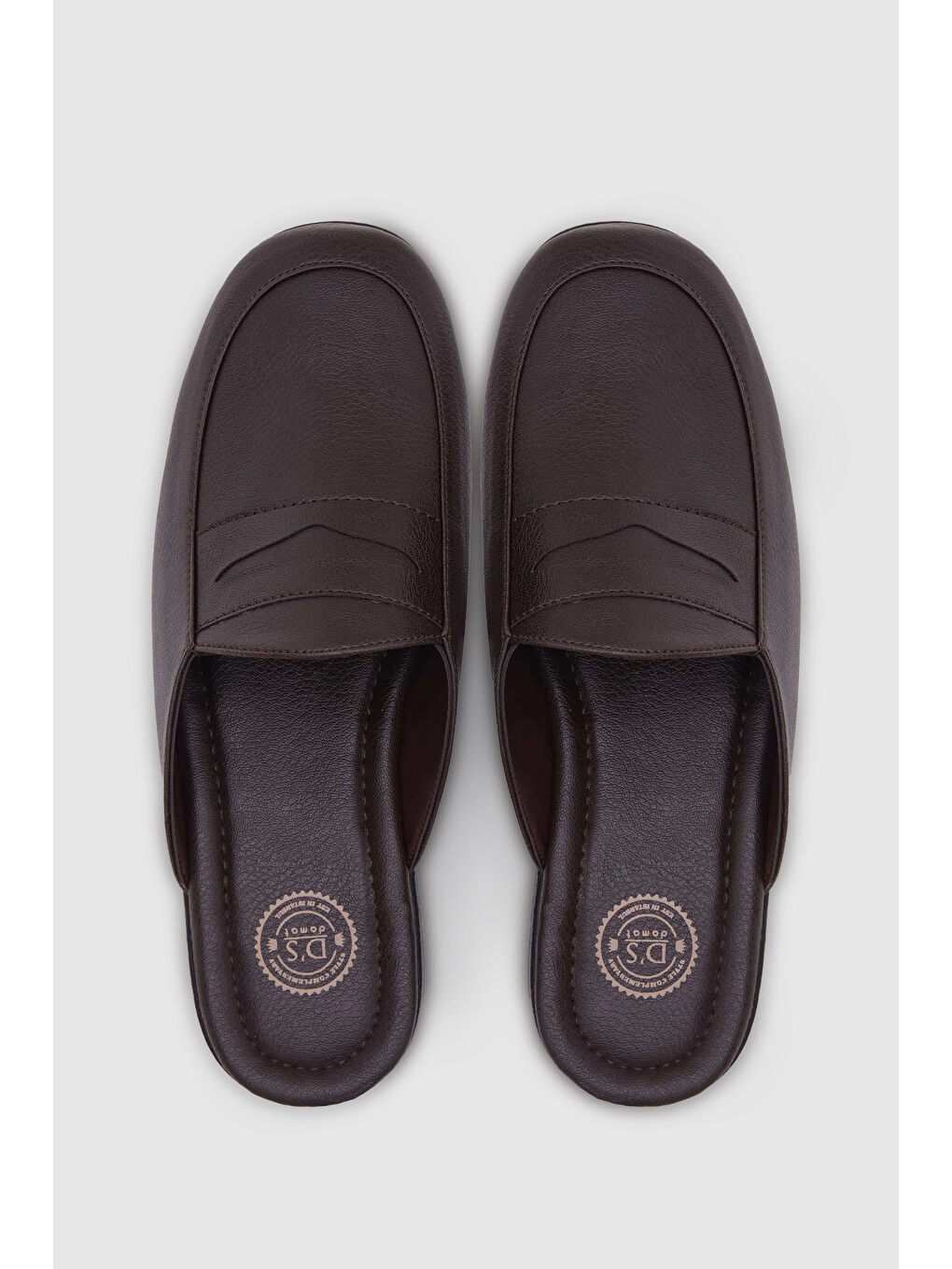 Kahverengi Erkek Misafir Ev  Çeyizlik Terlik-1