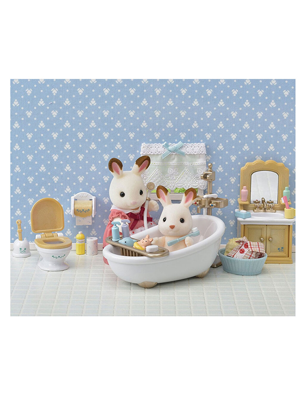 Sylvanian Families Renksiz Banyo Seti 5286 - 1