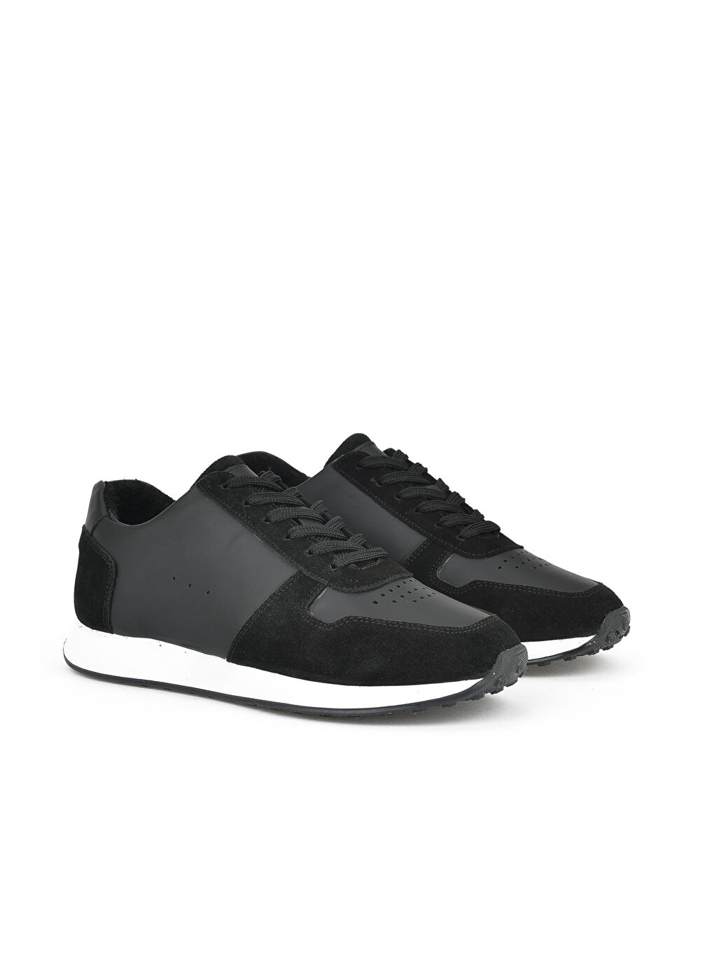 Ziya Ayakkabı Erkek Hakiki Deri Sneaker 143423Z93 Siyah