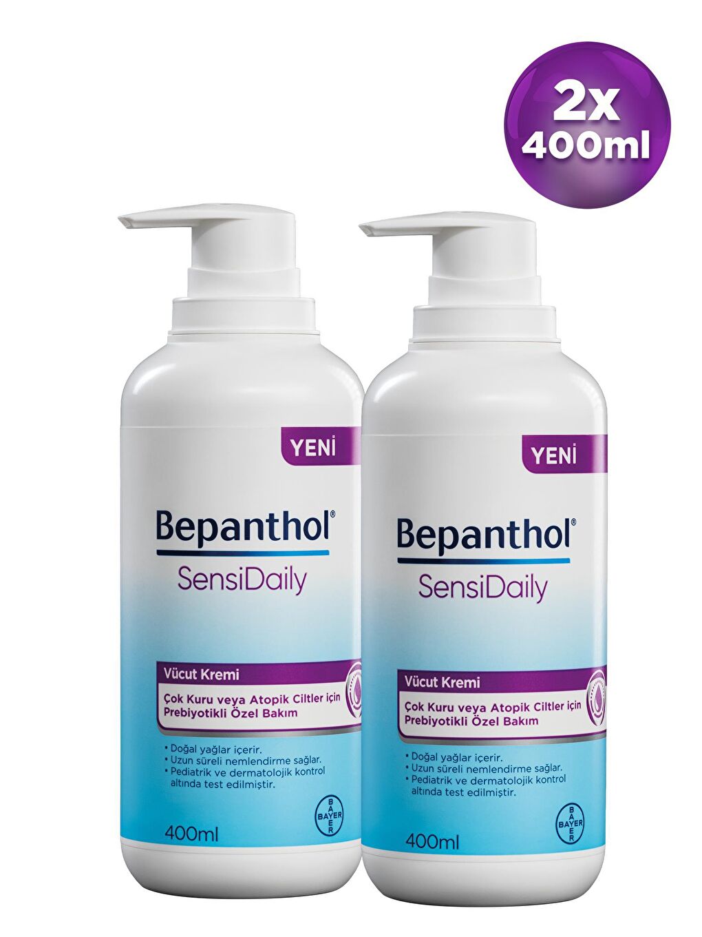 Bepanthol Şeffaf Sensidaily 400 ml 2'li Avantajlı Paket - 1