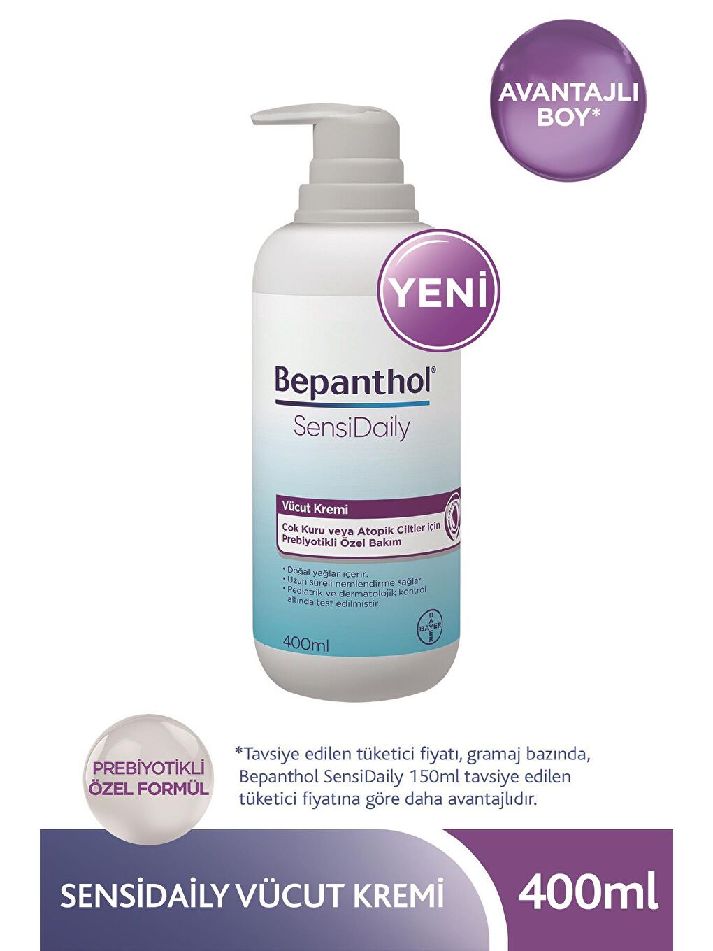 Bepanthol Şeffaf Sensidaily 400 ml 2'li Avantajlı Paket - 2