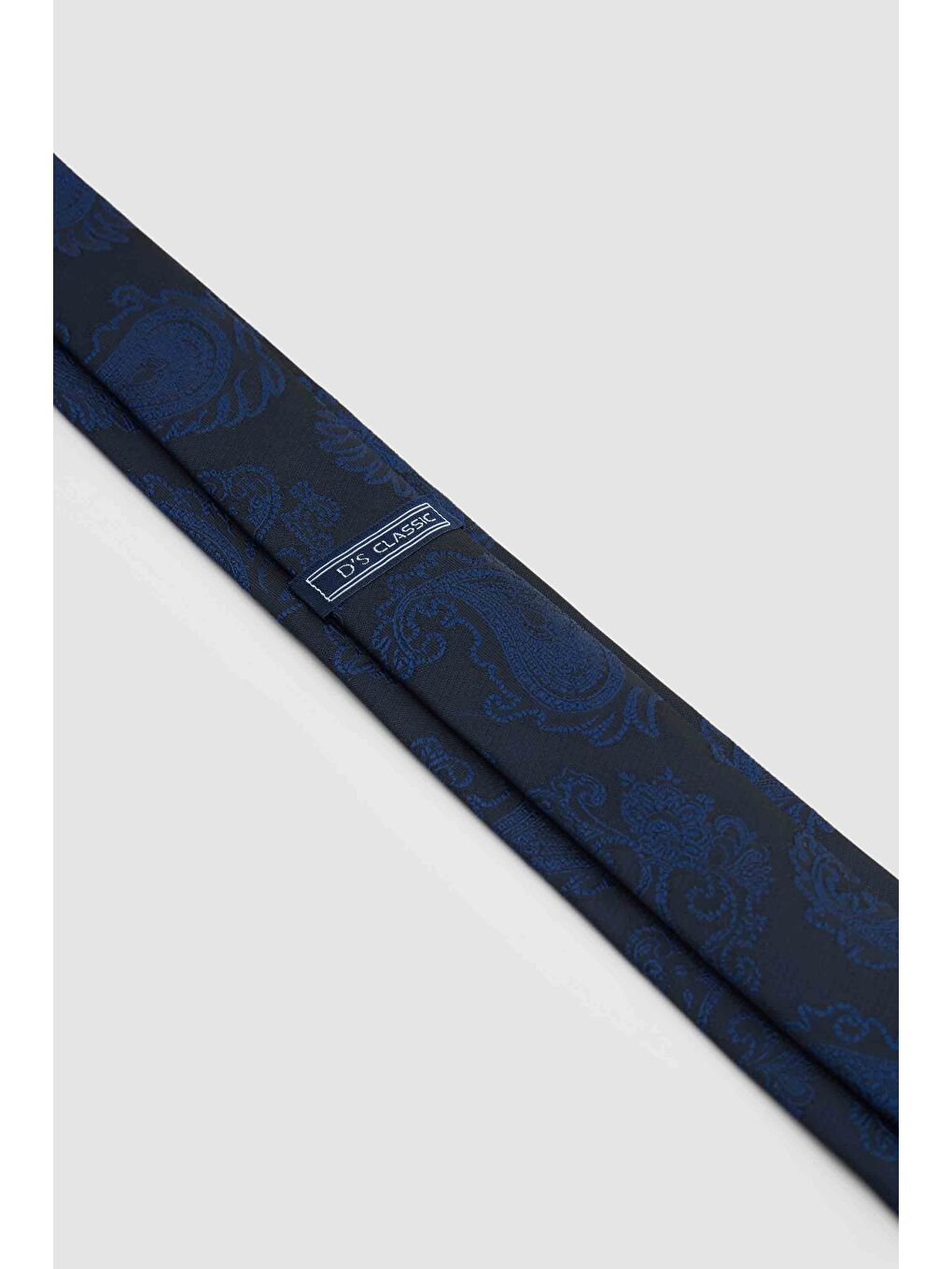 Lacivert Desenli 5,5 Cm Kravat-2
