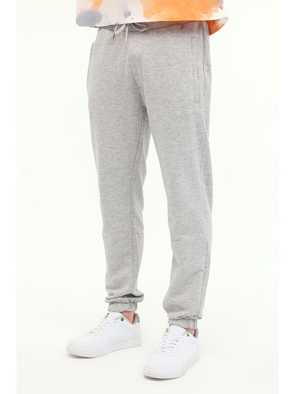 Gri MB ROS 22HS111 5FX GRI MELANJ Erkek Jogger Eşofman Altı