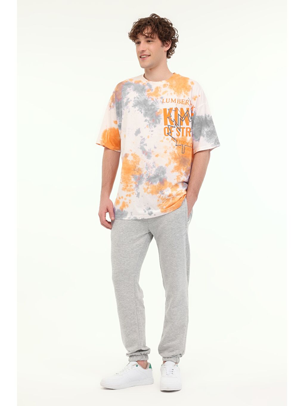 Gri MB ROS 22HS111 5FX GRI MELANJ Erkek Jogger Eşofman Altı-2