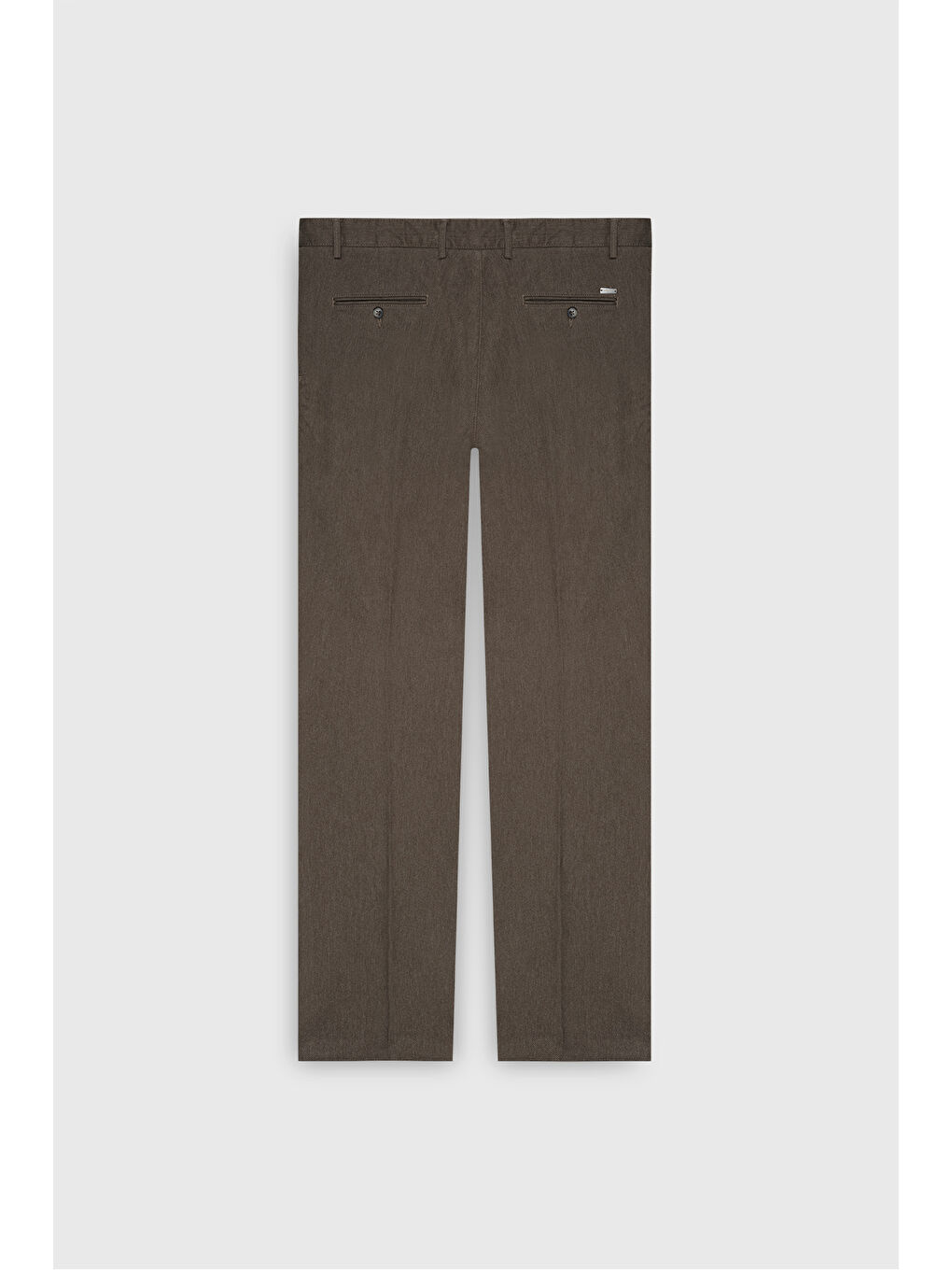 Kahverengi Erkek Açık Kahve Comfort Fit Rahat Kesim Pamuklu Esnek Diagonal Desenli Yan Cep Casual Pantolon-3