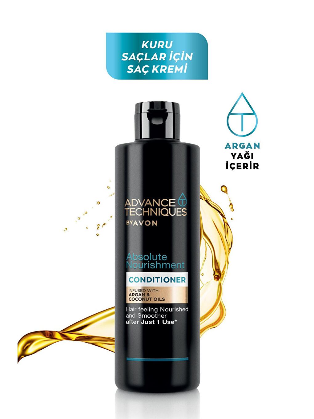 AVON Renksiz Advance Techniques Argan Yağı İçeren Besleyici Saç Kremi 250 Ml. - 1