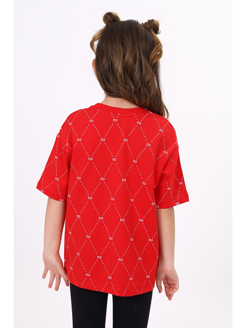 Kırmızı Unisex Çocuk Baskılı Tişört-9