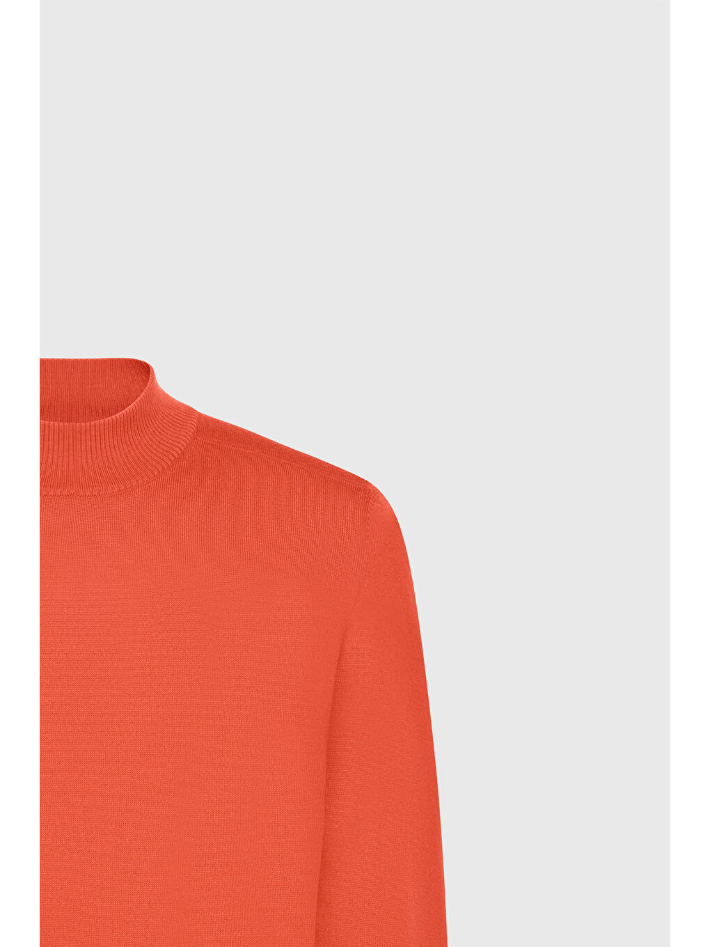 Kahverengi Erkek Kiremit Pamuklu Standart Fit Normal Kesim Yarım Balıkçı Yaka Triko Kazak-6