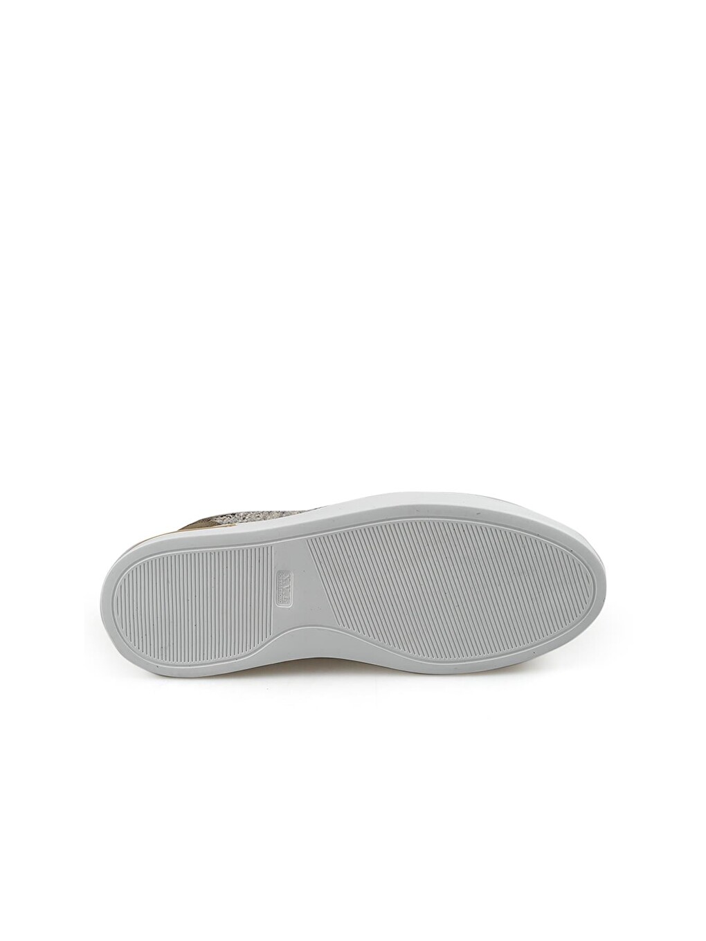 Haki %100 Deri Spor Dikişli Taban Sneaker Ayakkabı-3
