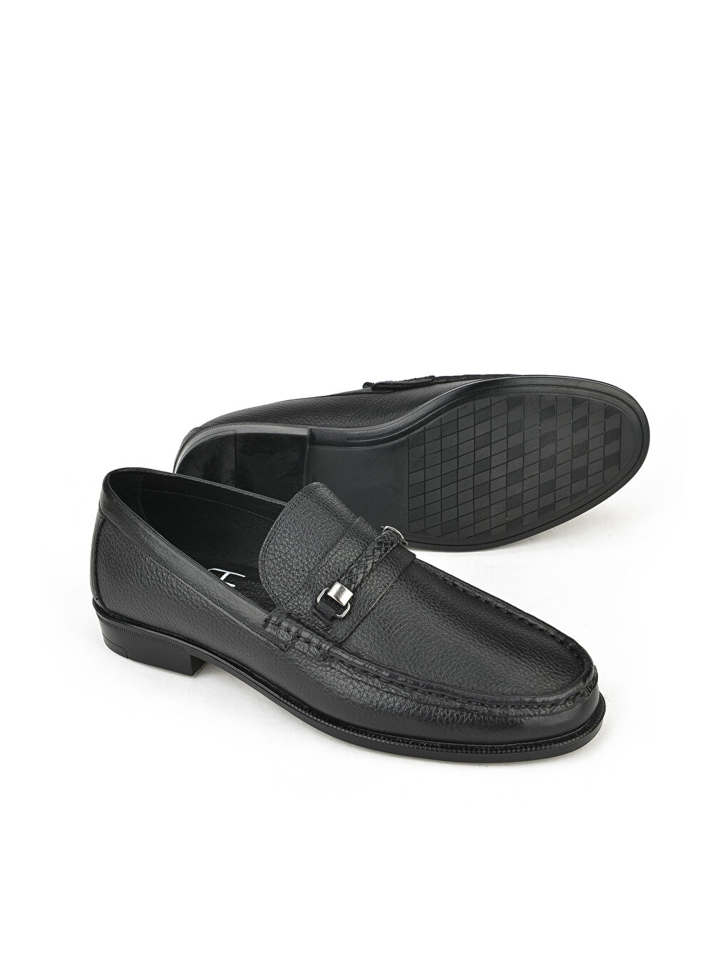 Erkek Hakiki Deri Ayakkabı 143745Z5418 Siyah-3