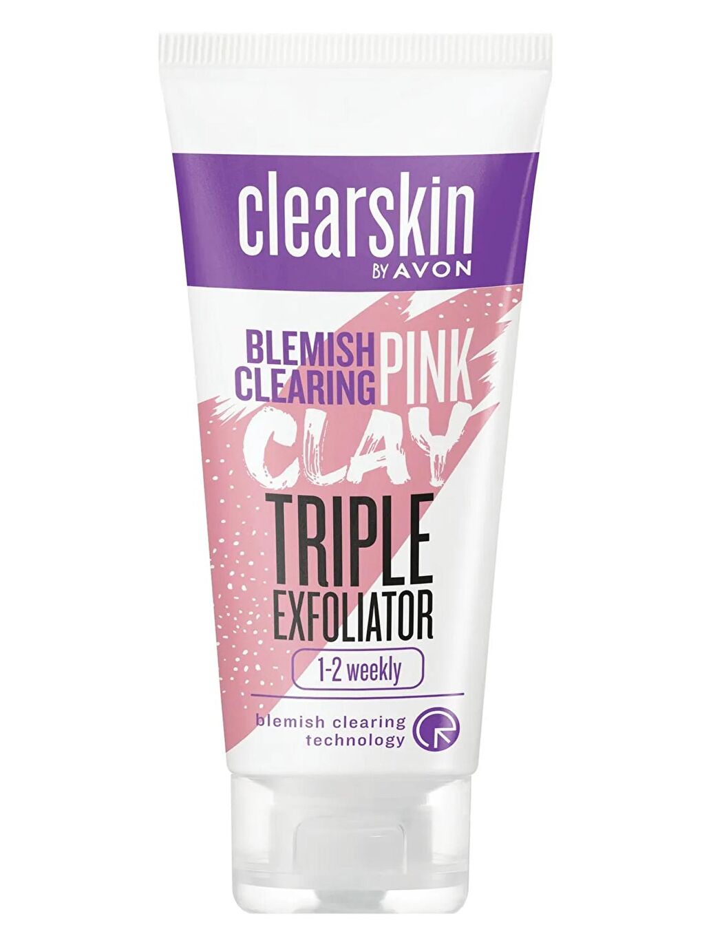 AVON Renksiz Clearskin Leke Karşıtı 3'ü 1 Arada Pembe Kil Scrub 75 Ml.