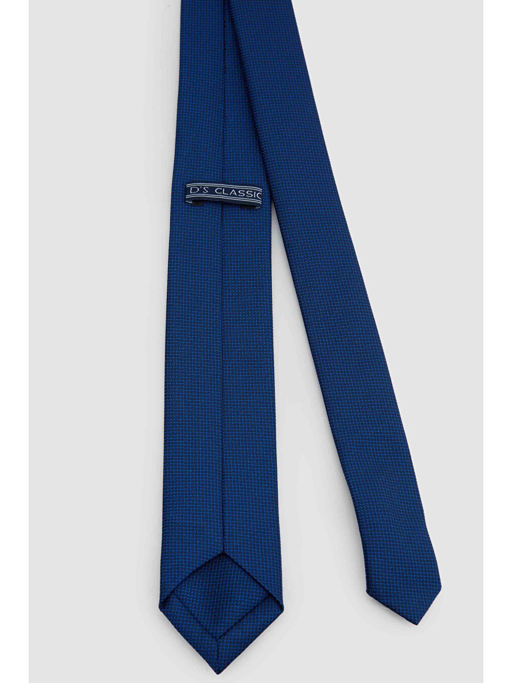 Lacivert Desenli 5,5 Cm Kravat-1