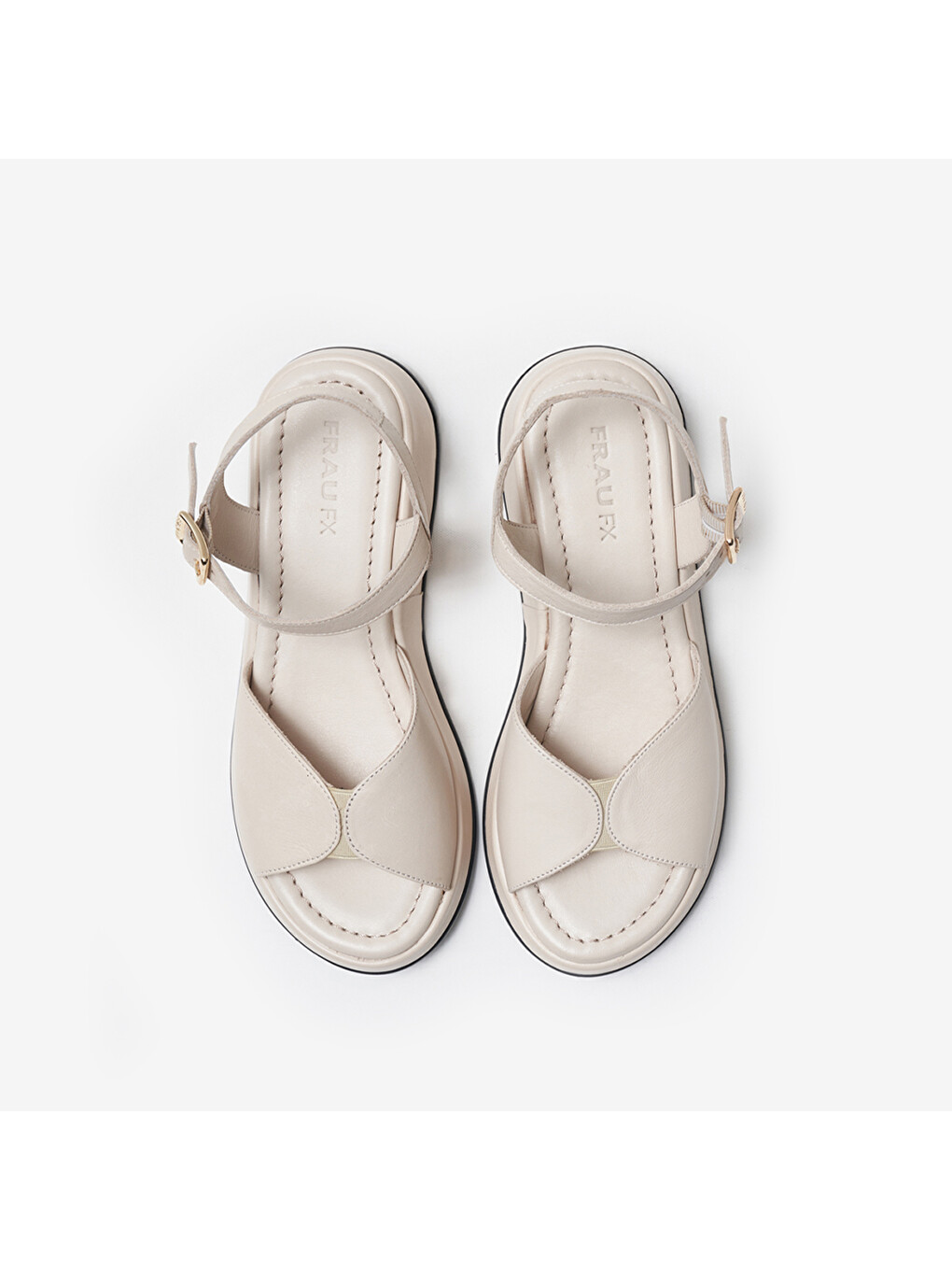 Beyaz Kadın Sandalet 04M2 WITH ANKLE STRAP-4