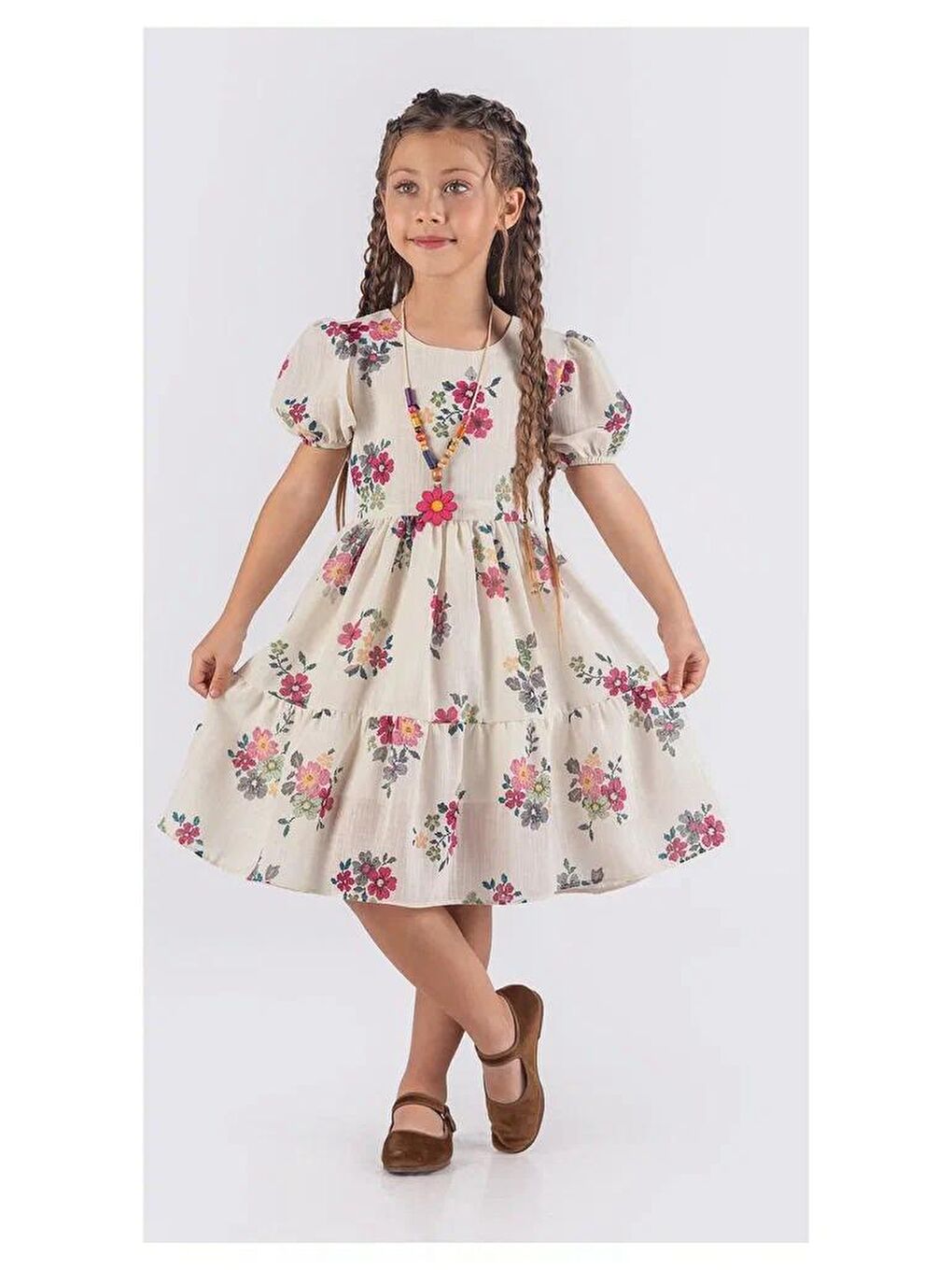 Pina Kids Pembe Kız Çocuk Elbise ELB.2509