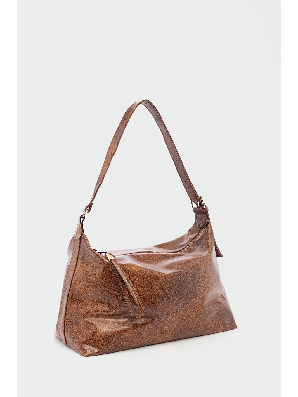 Kahverengi Gabrielle Salaş Omuz Çantası Taba-5