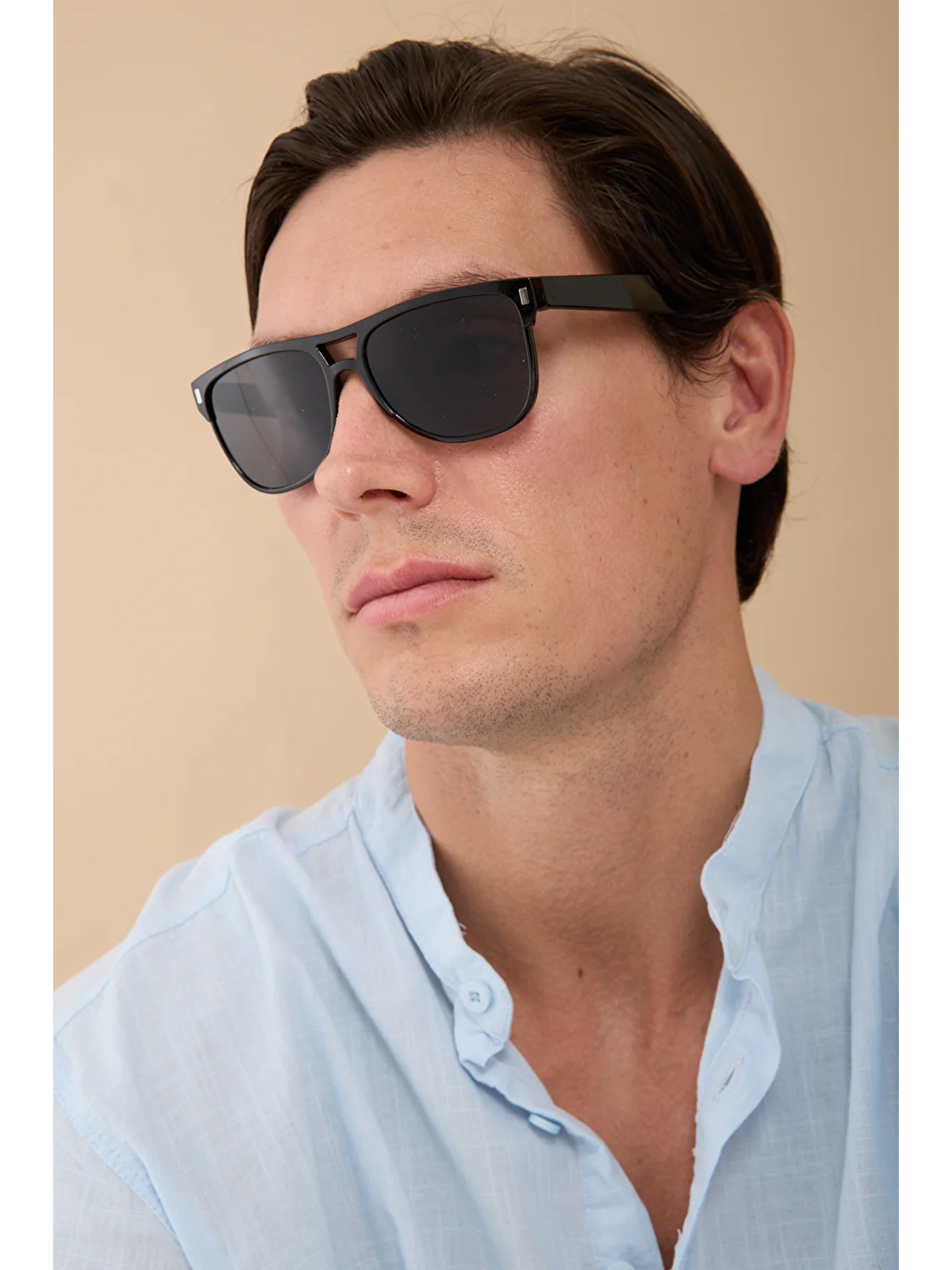 Erkek Siyah Everyday Kare Güneş Gözlüğü-1