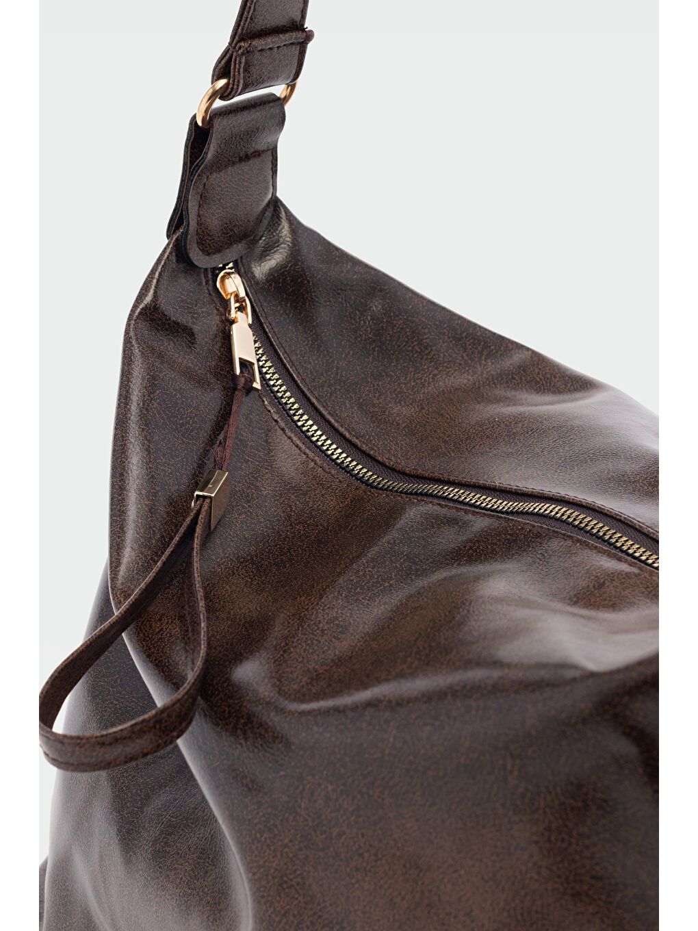 Kahverengi Gabrielle Salaş Omuz Çantası Kahve-5