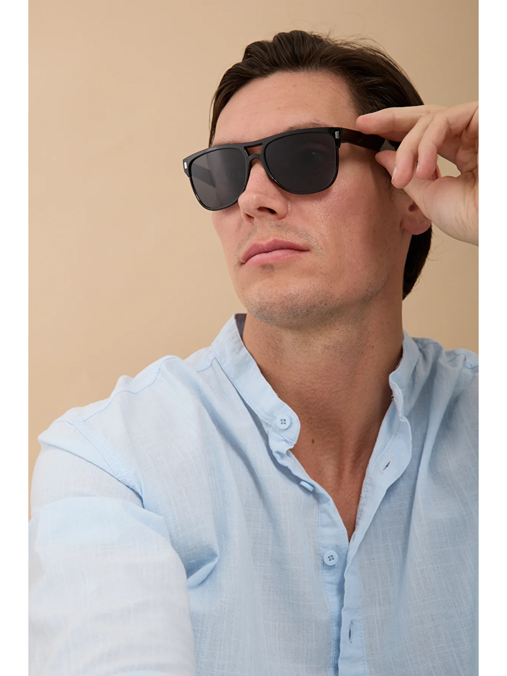 Erkek Siyah Everyday Kare Güneş Gözlüğü-3