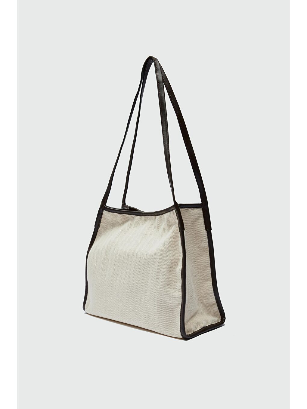 Kahverengi Elna Kanvas Omuz Çantası Kahve-1