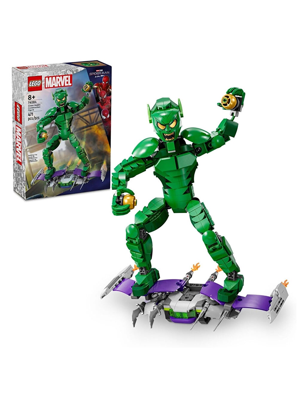 Lego Super Heroes Marvel Green Goblin Yapım Figürü 76284