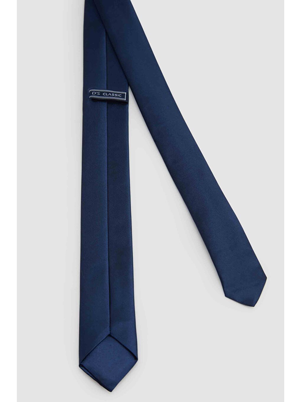 Lacivert Düz 4 Cm Kravat-1