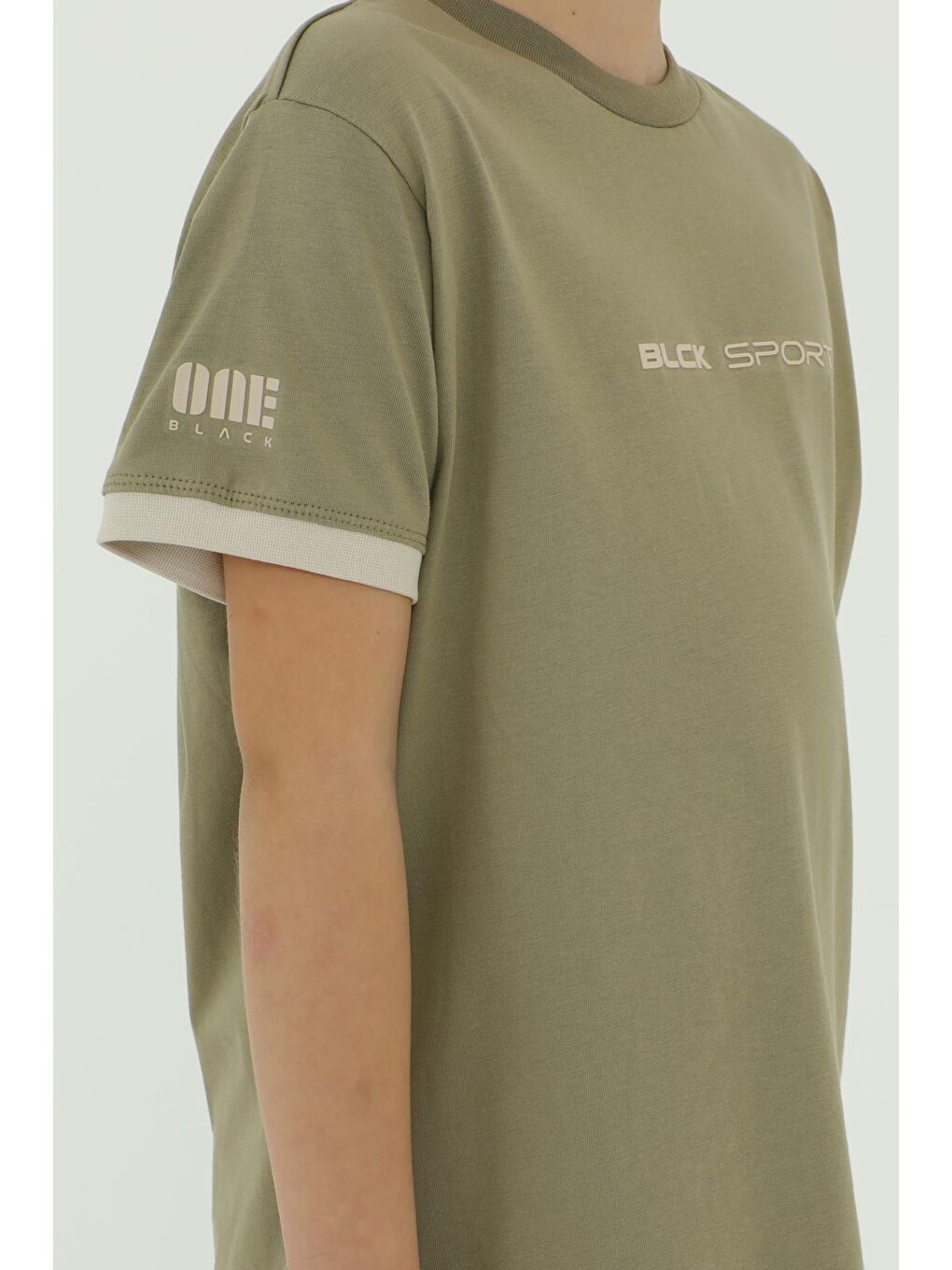 Bej Erkek Çocuk Bel Lastik Detaylı Eşofman Takımı-5