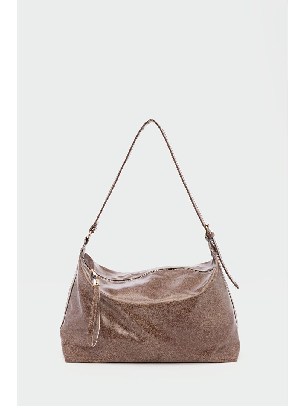 Bej Gabrielle Salaş Omuz Çantası Vizon-1