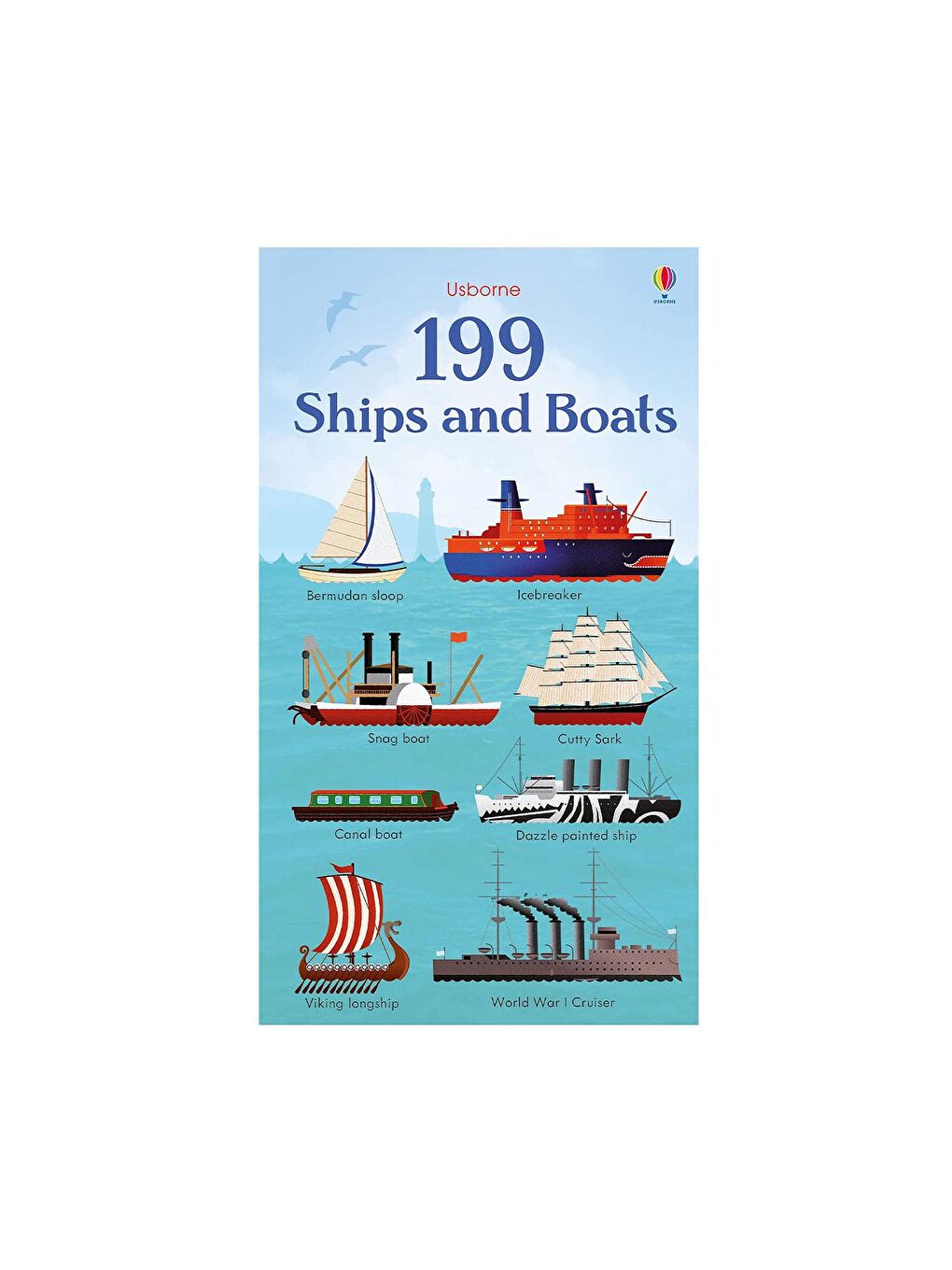 The Usborne Beyaz-Renklibaskı USB - 199 Ships And Boats