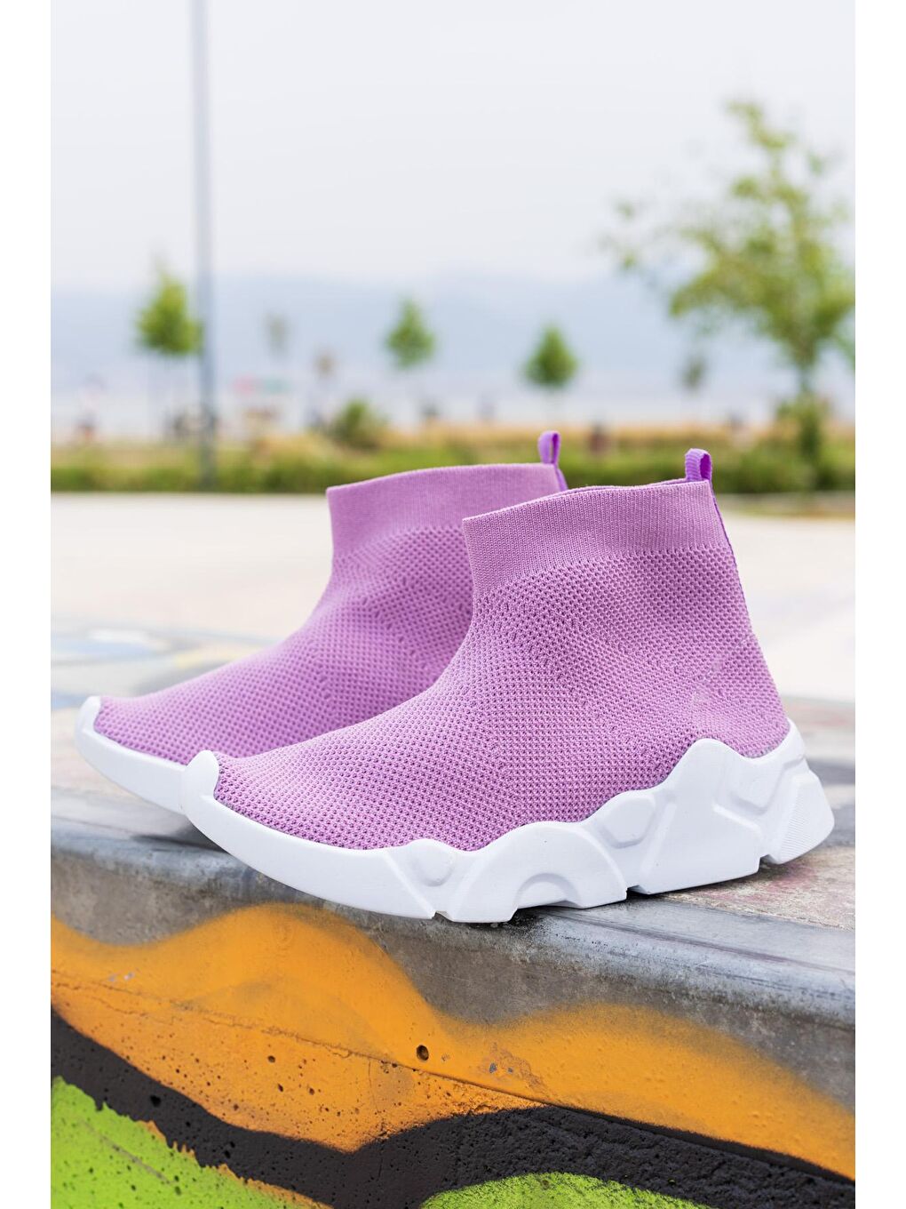 Binono Mor STELLA P 3FX Lila Kız Çocuk High Sneaker - 1