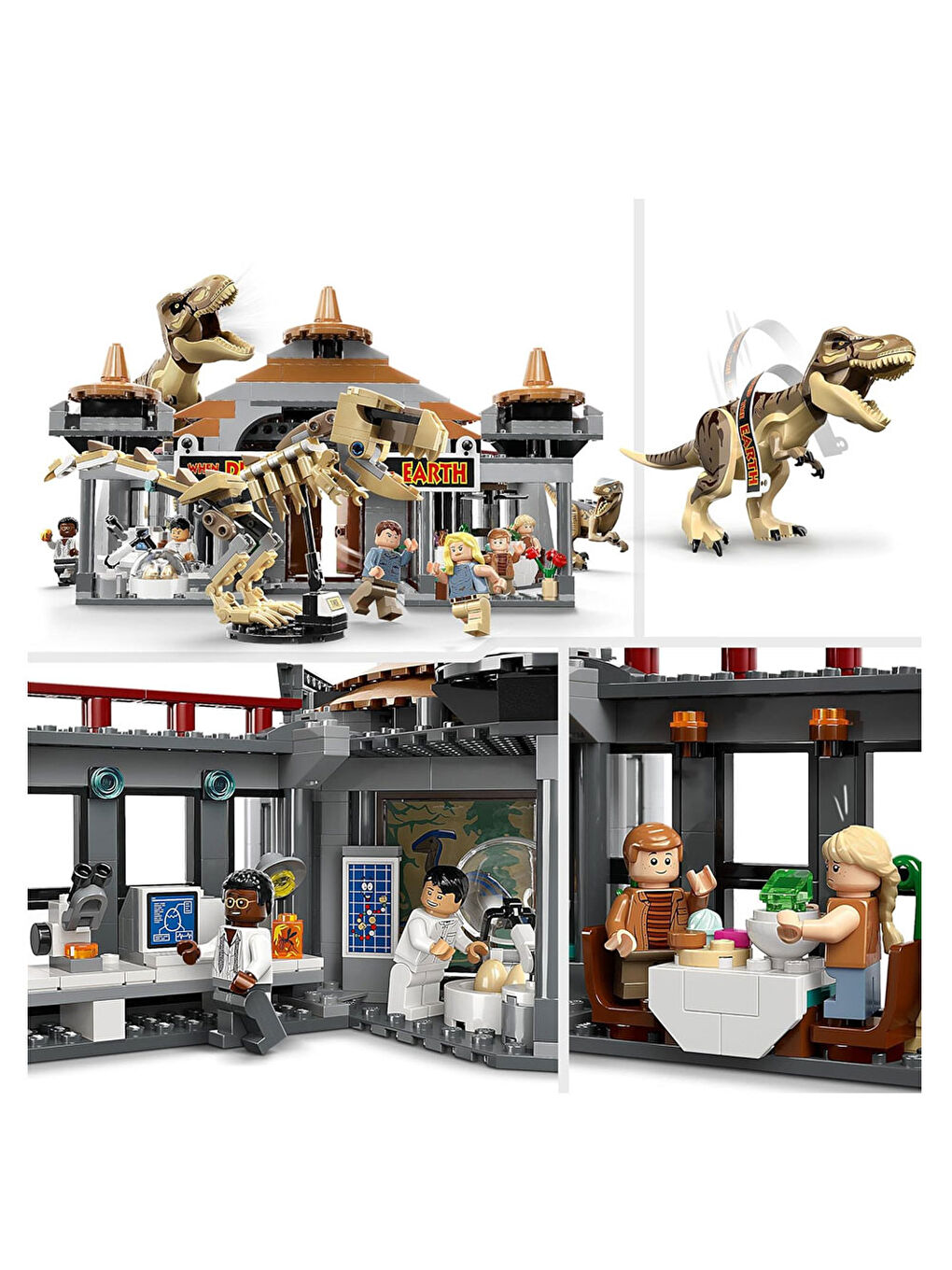 Lego Jurassic World Ziyaretçi Merkezi T Rex ve Raptor Saldırısı 76961 - 5