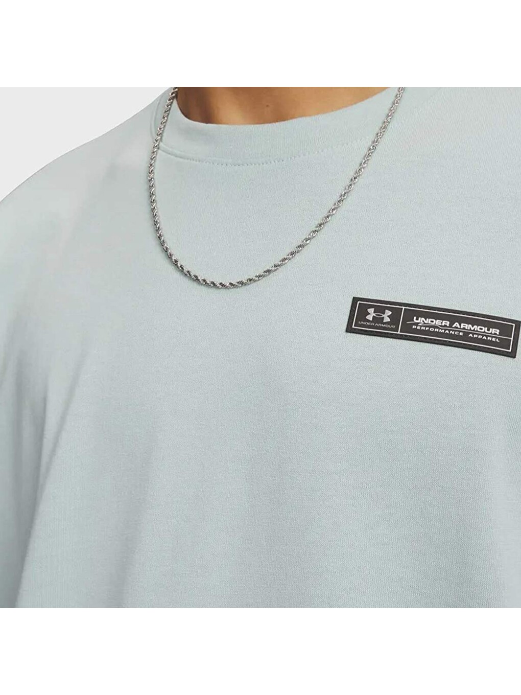 Heavyweight Armour Label Erkek Mavi Tişört-2