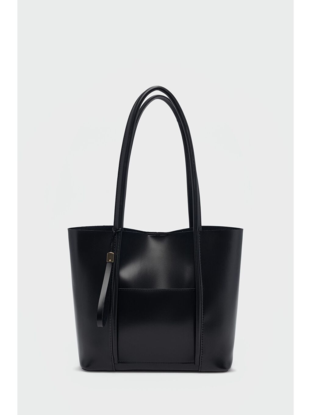 Pebbled Omuz Çantası Siyah