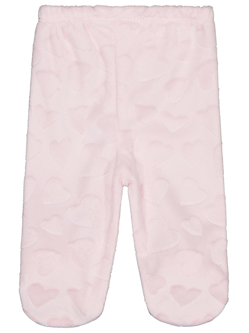 Minidamla Büyük Kalp Desenli 1-6 Ay Tek Alt Bebe - Pembe-1