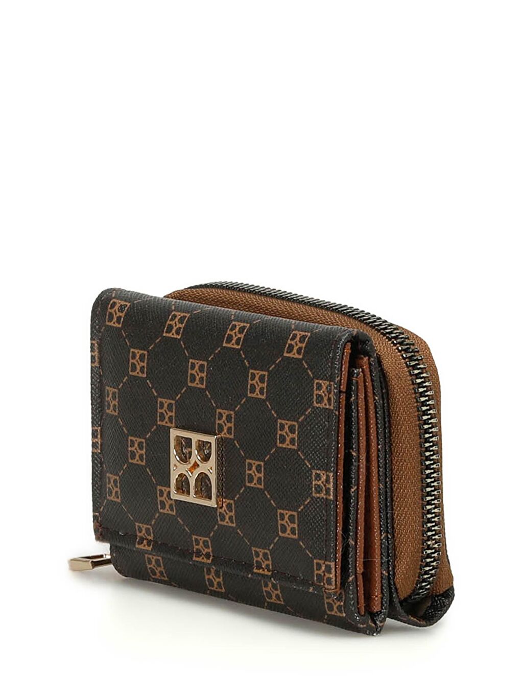 MINI MONOGRAM 4PR Kahverengi Kadın Cüzdan-1