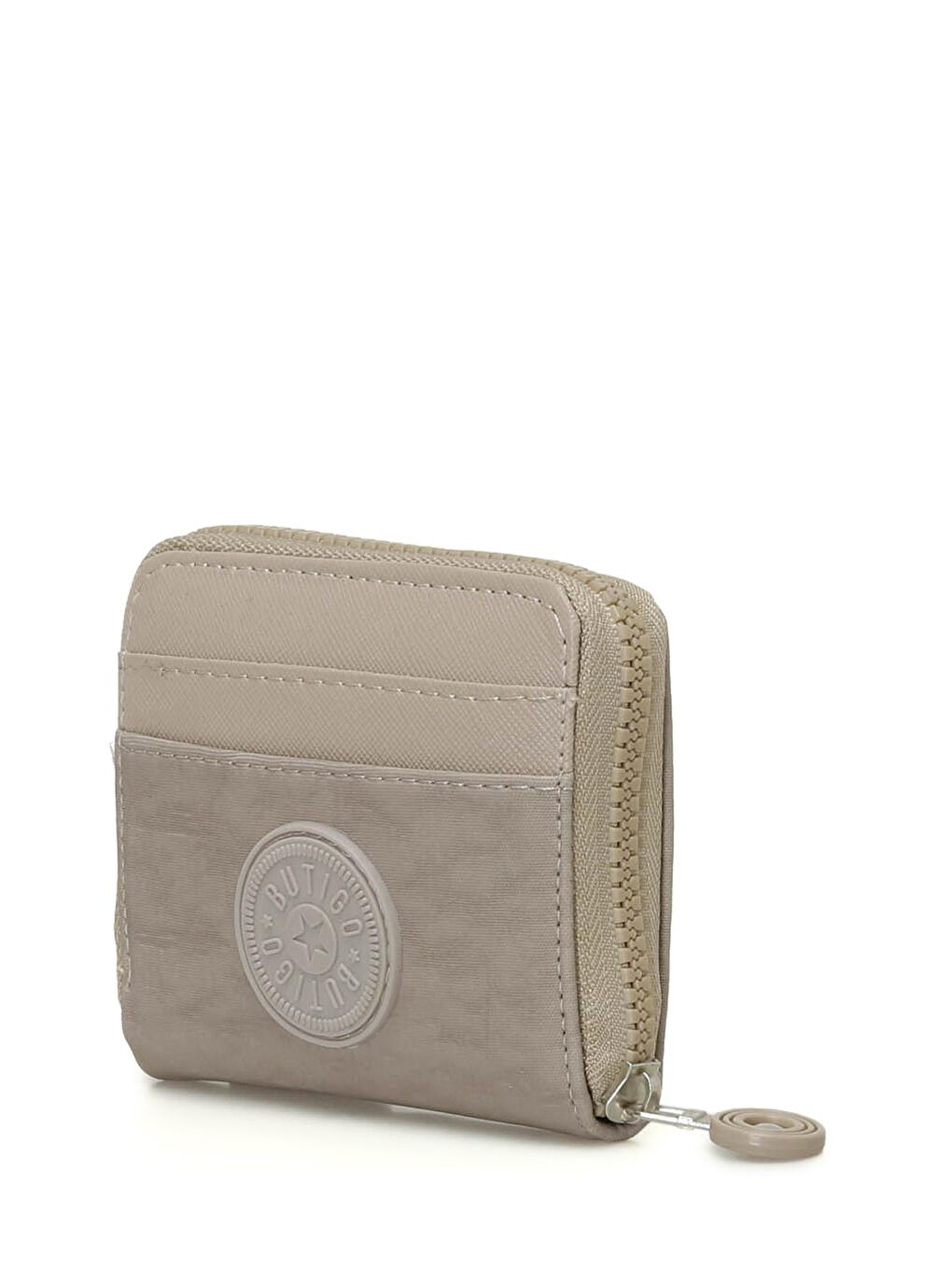 Bej CRINCKLE CEPLI 4PR Vizon Kadın Cüzdan-1