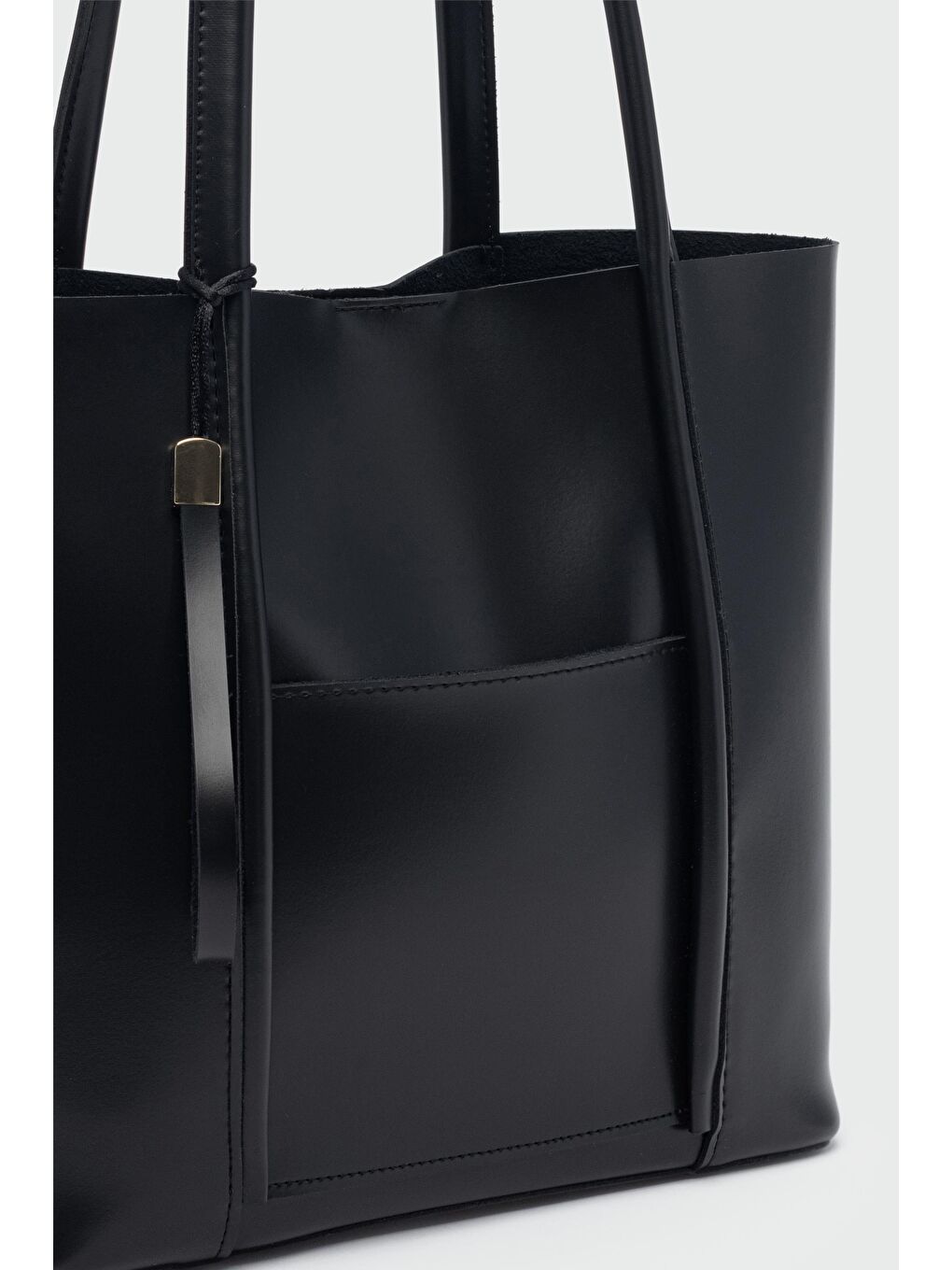 Pebbled Omuz Çantası Siyah-2