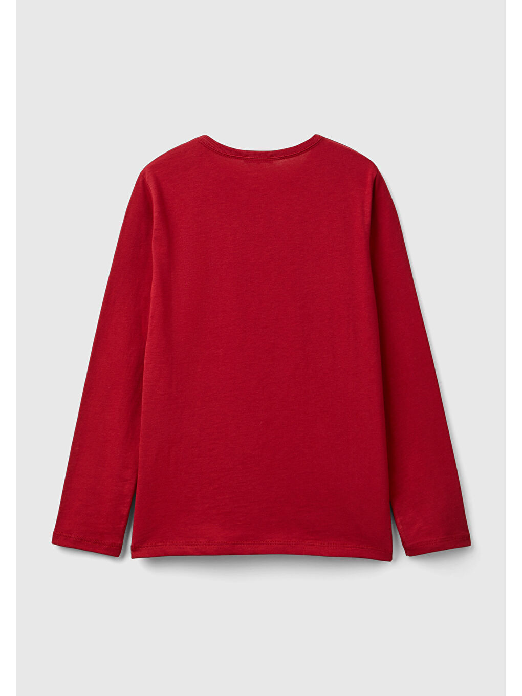 United Colors Of Benetton Kız Çocuk Kırmızı Basic Sweatshirt - 1